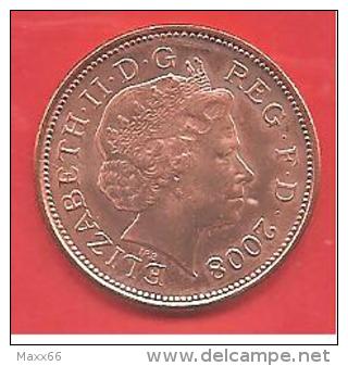 GRAN BRETAGNA - GREAT BRITAIN - 2008 - ROYAL MINT UK DECIMAL  2p TWO PENCE - CONDIZIONI QFDC - 2 Pence & 2 New Pence