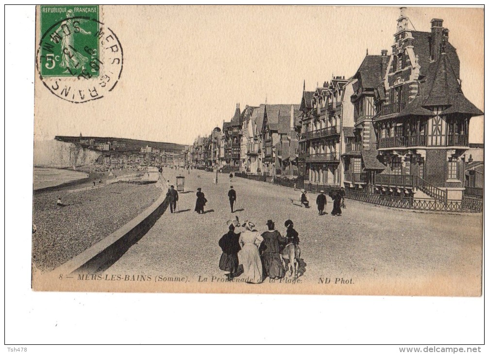 80-----MERS LES BAINS--la Promenade De La Plage--voir 2 Scans - Mers Les Bains