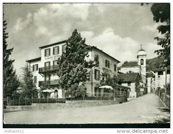 Novaggio TI Albergo Pension Hotel Berna E Posta Fam. Bertoli Friedl Sw 4.8.1969 - Novaggio