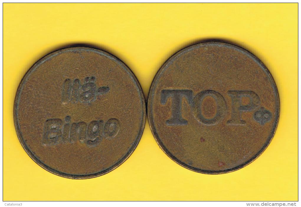 FICHAS - MEDALLAS // Token - Medal - TOP BINGO Token - Monétaires/De Nécessité