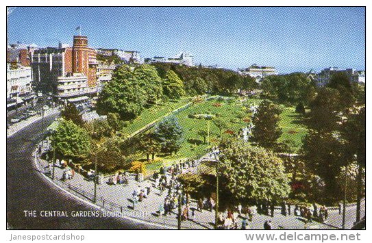 THE CENTRAL GARDENS BOURNEMOUTH WITH HEXAGON SURCHARGE UNDERPAID OVERSEAS MARK - Bournemouth (avant 1972)