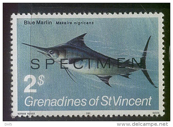 St VINCENT GRENADINES Mi 222** SEA FAUNA FISH - St.Vincent & Grenadines