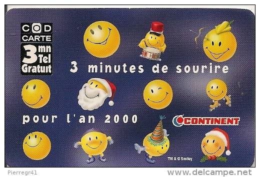 CODECARD-FT-3MN-CONTINENT -ANNEE2000-NON GRATTE-18/02/2000-TBE - FT