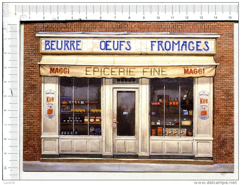 VITRINE  -  André Renoux -   EPICERIE FINE -  Beurre - Oeufs - Fromages - Other & Unclassified