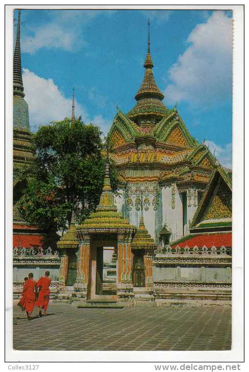 Thailande - Thailand - Bangkok - Inside Wat Pho - Envoyée De Singapour - Timbres - Thaïlande