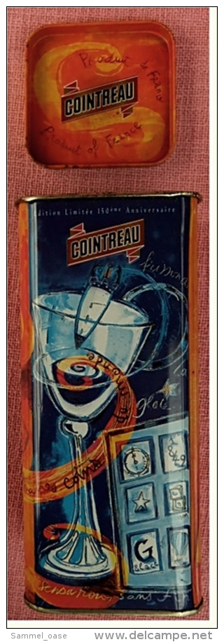 Eine ältere Metall-Dose  Cointreau  - Ca. 23 X 10 X 10 Cm - Alcools