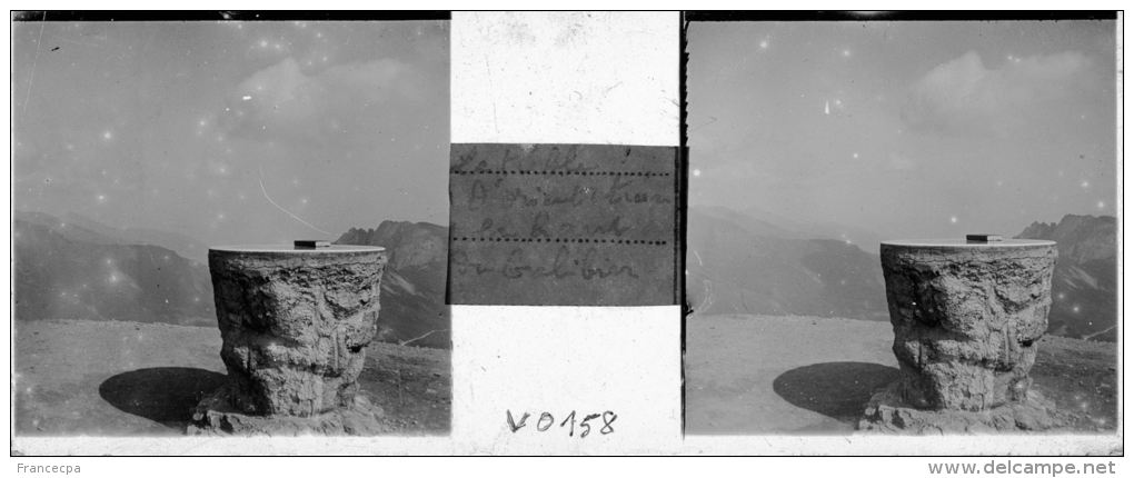 V0158 - SAVOIE - Table D' Orientation En Haut Du GALIBIER - Plaques De Verre