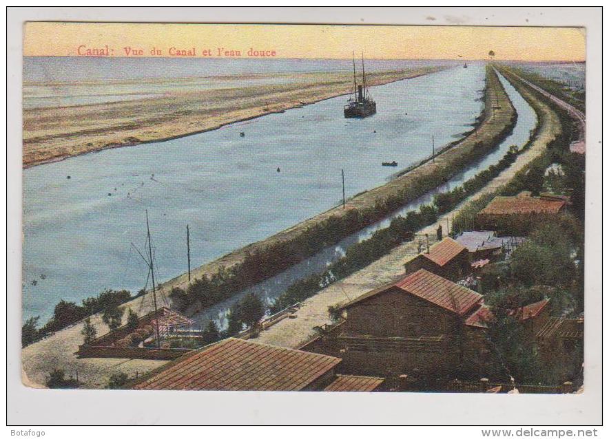 CPA VUE DU CANAL ET L EAU DOUCE - Suez