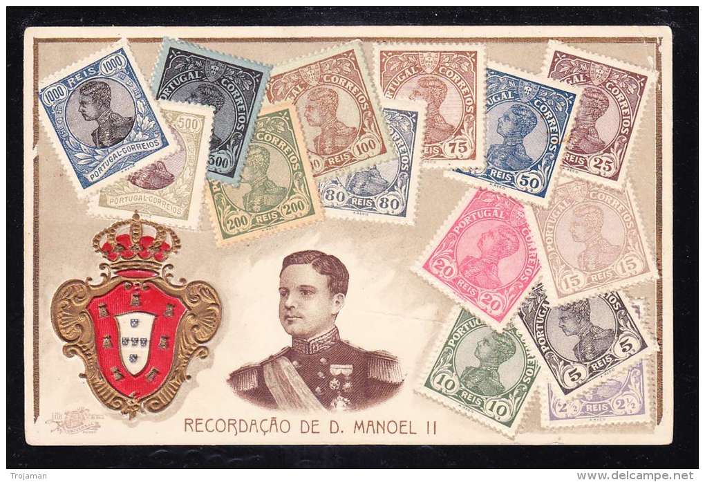 PT1-81 RECORDACAO DE D. MANOEL II STAMPS - Lisboa