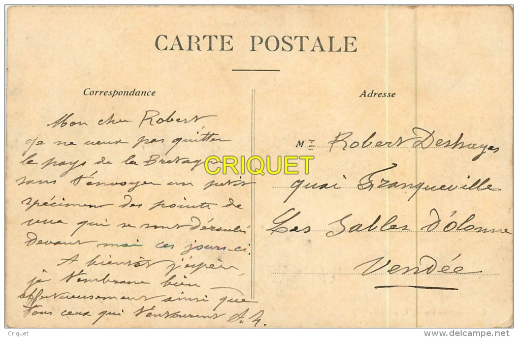 Cpa 29 Camaret, Nos Futurs Marins, 5 Enfants Assis Sur Le Quai, Belle Carte Pas Courante Affranchie 1911 - Camaret-sur-Mer