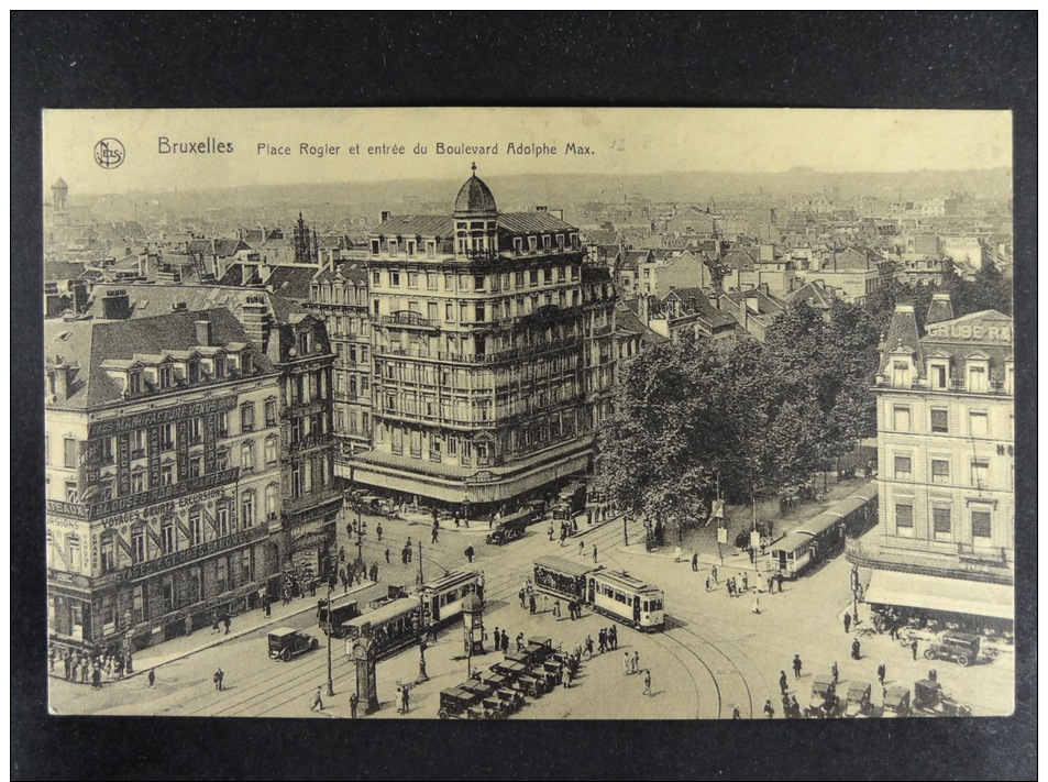 Bruxelles Place Rogier Et Entrée Du Boulevard Adolphe Max - Avenues, Boulevards