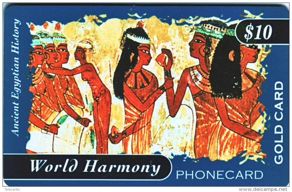 **RRR Pas  Télecarte Ticket  GOLD CARD WORLD HARMONY $10 Utilisée     Qualité TTB   ***Card N°0262-0102-16 - Collezioni