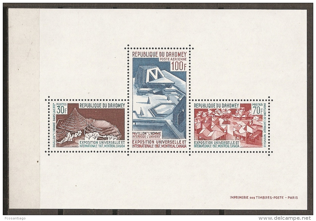 MONTREAL'67 - DAHOMEY 1967 - Yvert #H7 - MNH ** - 1967 – Montreal (Canada)