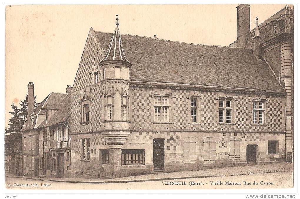 Dépt 27 - VERNEUIL-SUR-AVRE - Vieille Maison, Rue Du Canon - Verneuil-sur-Avre