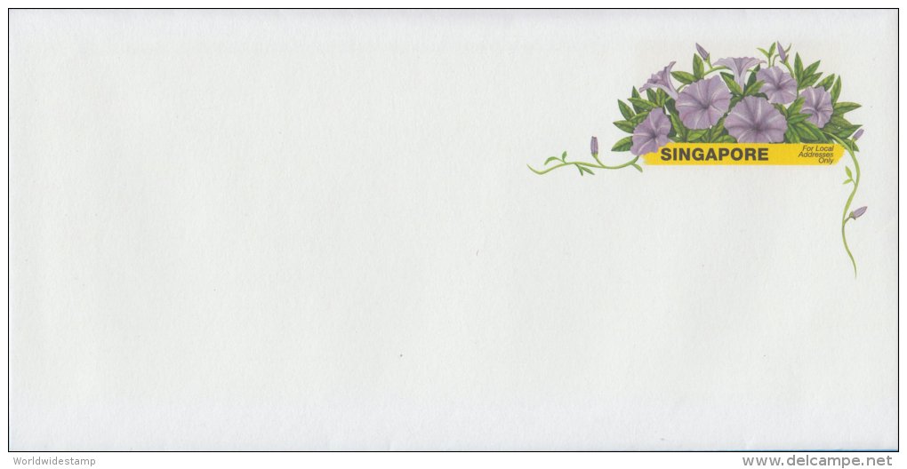 Singapore Stamp FDC: 2003 Flower Pre-stamped Envelope, Mint Never Used, SG122826 - Singapore (1959-...)