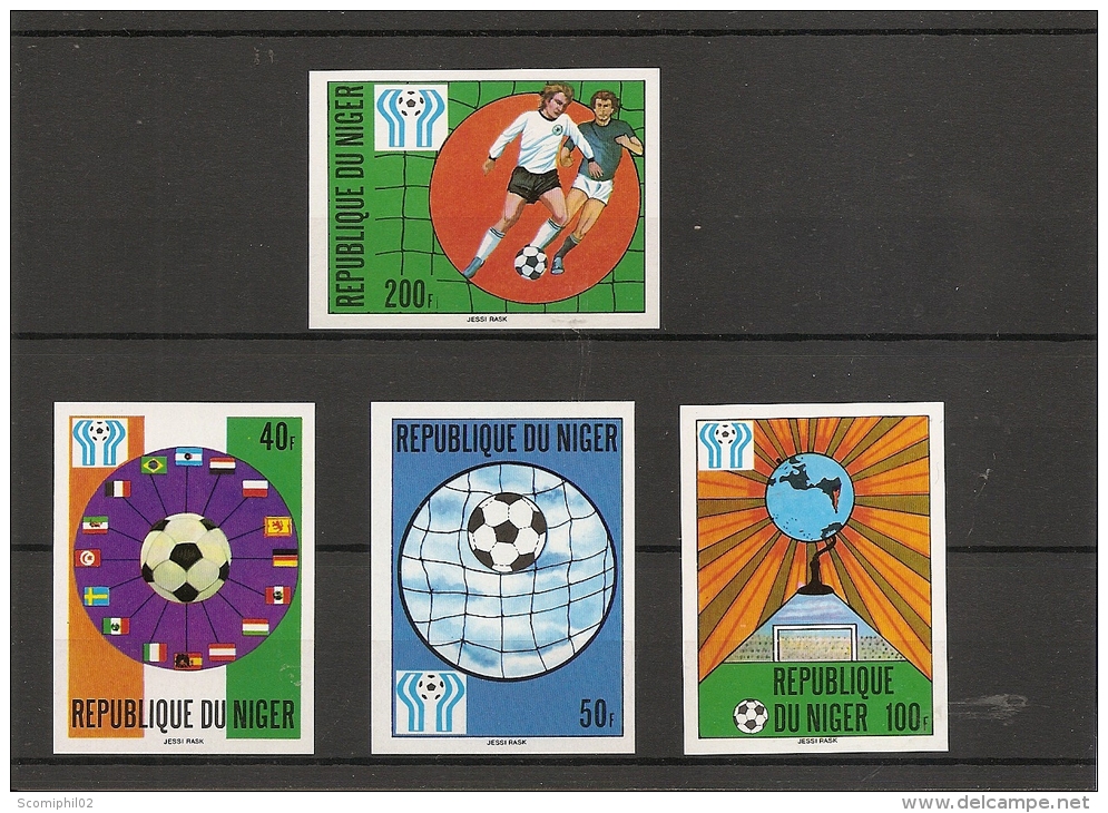 Coupe Du Monde En Argentine -1978 ( 441/44 Non Dentelés Xxx -MNH- Du Niger) - 1978 – Argentine
