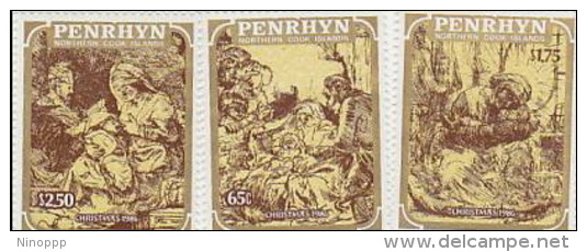 Penrhyn-1986 Christmas MNH - Weihnachten