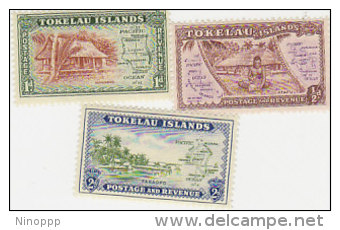 Tokelau-1948 Definitives 1-3 Set MNH - Tokelau