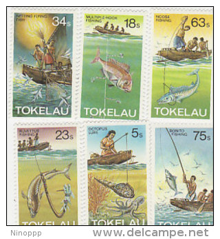 Tokelau-1982 Fishing Methods 85-90 MNH - Tokelau