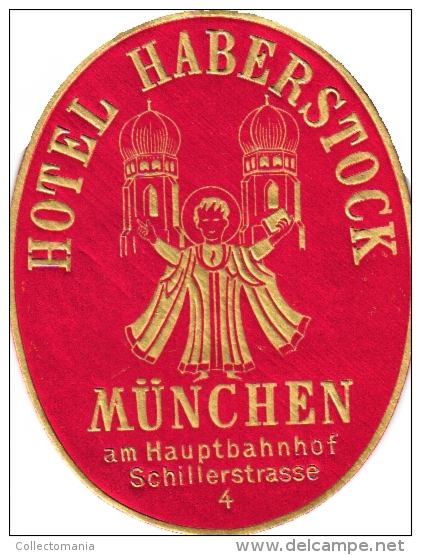 10 Hotel Labels GERMANY Duitsland Allemagne  Neuenahr Munchen Nauheim Cuxhaven Nurnberg Frankfurt Lindau - Hotel Labels