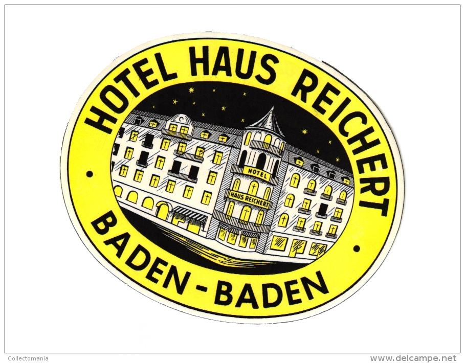 10 Hotel Labels GERMANY Duitsland Allemagne  Hannover Sauerland  Bonn   Baden Baden Godesberg Munster Weimar - Hotel Labels