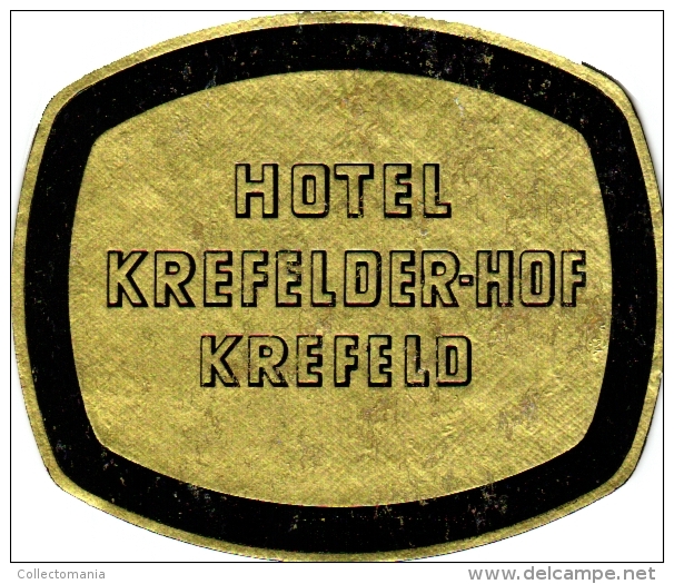 16  Hotel labels GERMANY duitsland Deutschland Lubeck Frankfurt Freiburg Garmisch Lahn Hornberg Konstanz