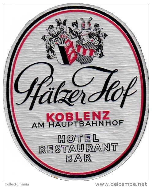 16  Hotel labels GERMANY duitsland Deutschland Lubeck Frankfurt Freiburg Garmisch Lahn Hornberg Konstanz