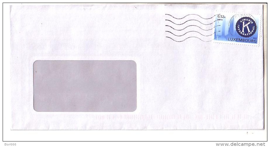 GOOD Postal Cover LUXEMBOURG To GERMANY 2002 - Good Stamped: Kiwanis - Brieven En Documenten