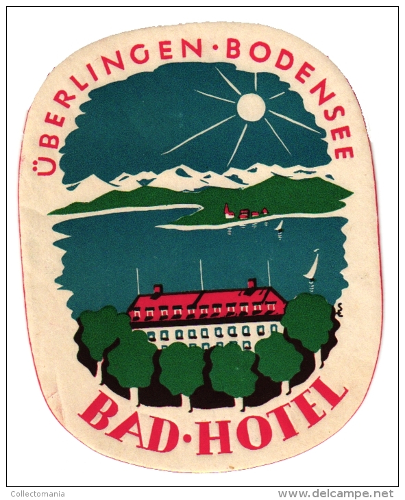 11  Hotel labels GERMANY duitsland Deutschland Bayerische Zugspitzbahn Ski  Wuppertal  Zug Ettersberg Trier Husum