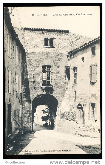 81 CORDES / Porte Des Ormeaux / - Cordes