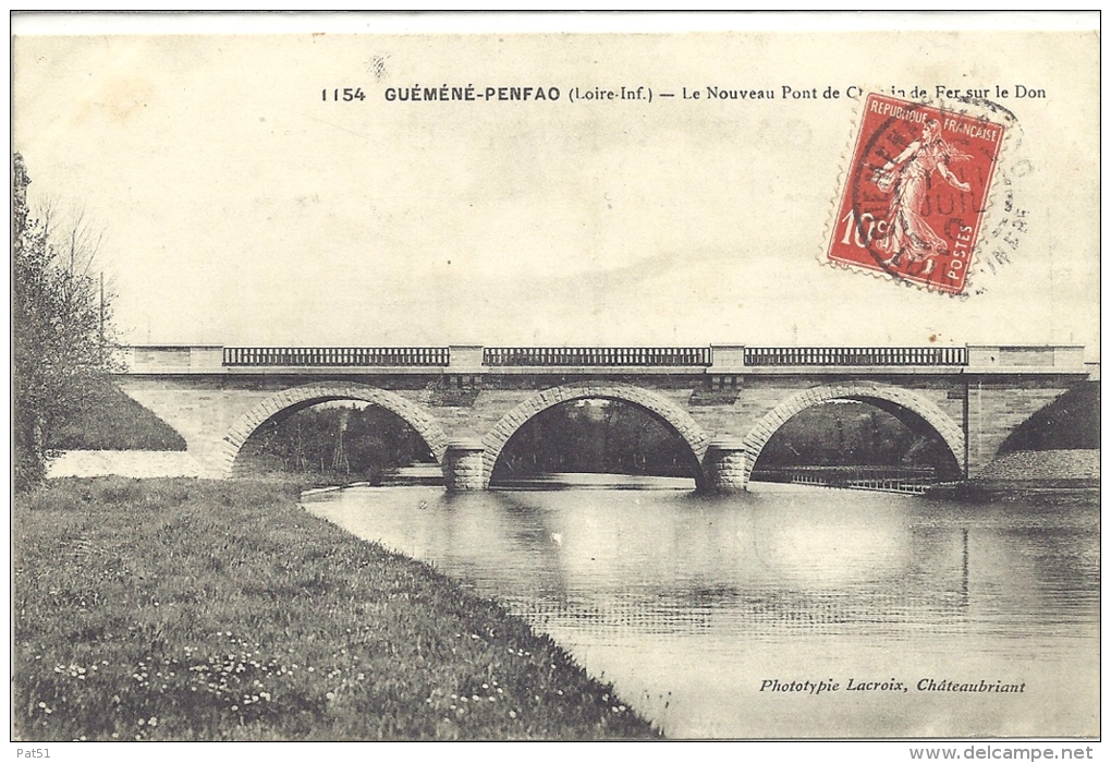 44 - Guémené Penfao : Le Nouveau Pont De Chemin De Fer - Guémené-Penfao