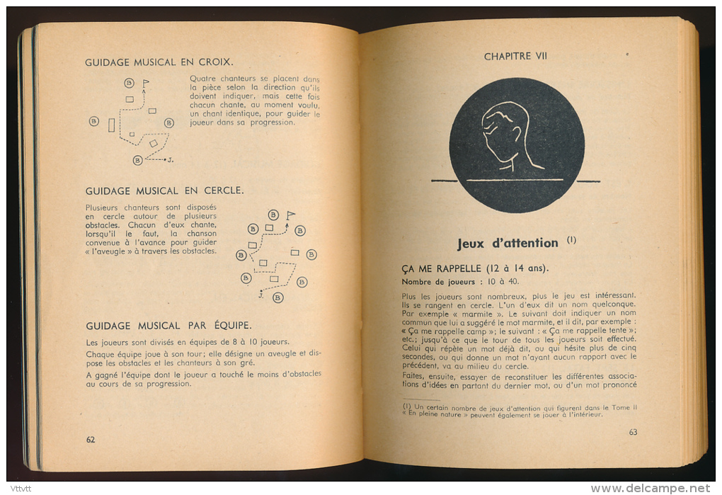 Le Nouveau Livre Des Jeux (1965) : JEUX D'INTERIEUR (Tome 1), E. Guillen, 800 Jeux D'Eclaireurs Et D'Eclaireuses - Gezelschapsspelletjes