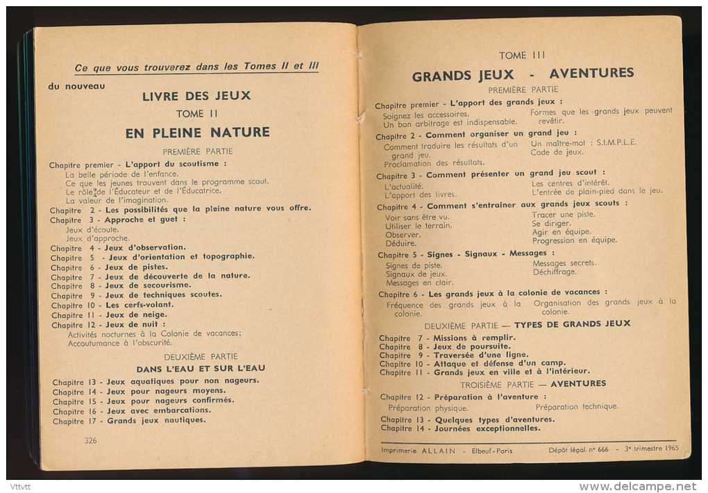 Le Nouveau Livre des Jeux (1965) : JEUX D'INTERIEUR (Tome 1), E. Guillen, 800 jeux d'Eclaireurs et d'Eclaireuses