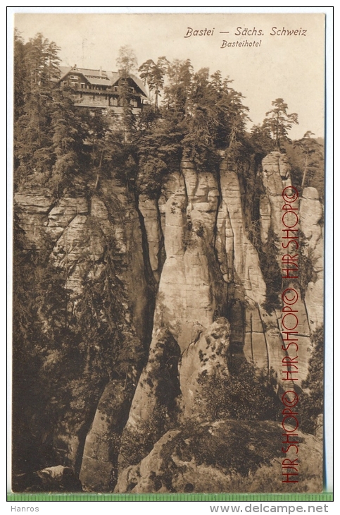 Bastei, Sächs. Schweiz- Basteihotel Um 1910/1920 Verlag: H.Engler`s,  Postkarte,  Unbenutzte Karte ,  Erhaltung: I-II - Bastei (sächs. Schweiz)