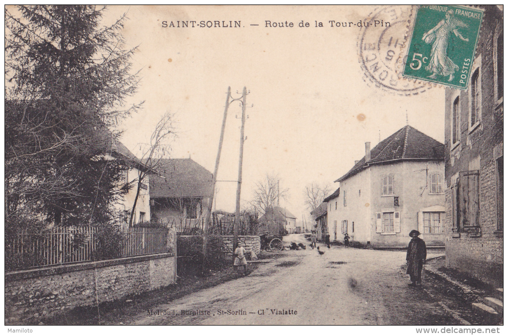 ST SORLIN ( 38 ) ROUTE DE LA TOUR DU PIN - Autres & Non Classés