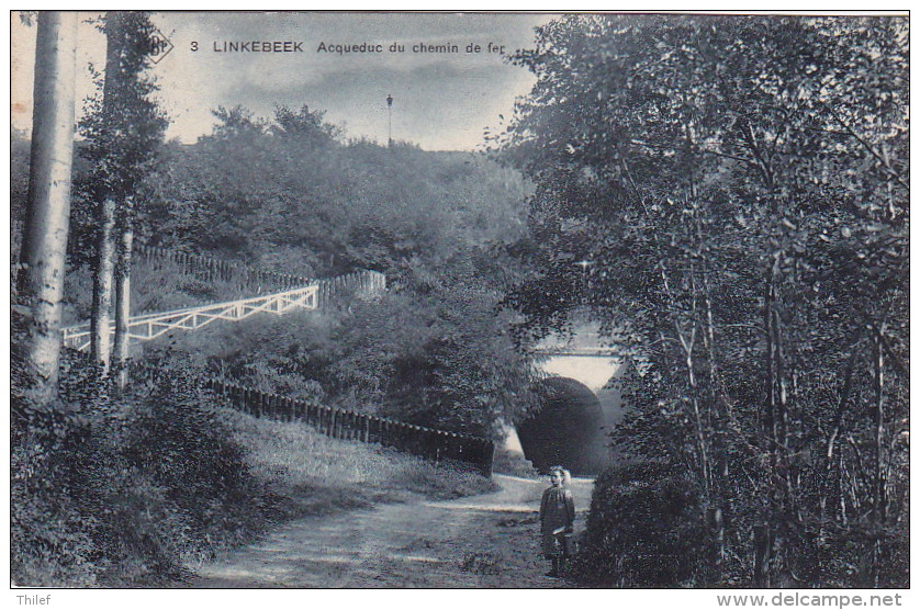 Linkebeek 27: Acqueduc Du Chemin De Fer 1910 - Linkebeek