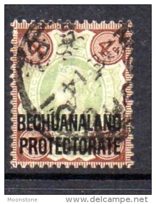 Bechuanaland Protectorate QV 1897 Overprint On GB 4d Green & Brown, Used (BA2) - 1885-1964 Bechuanaland Protettorato