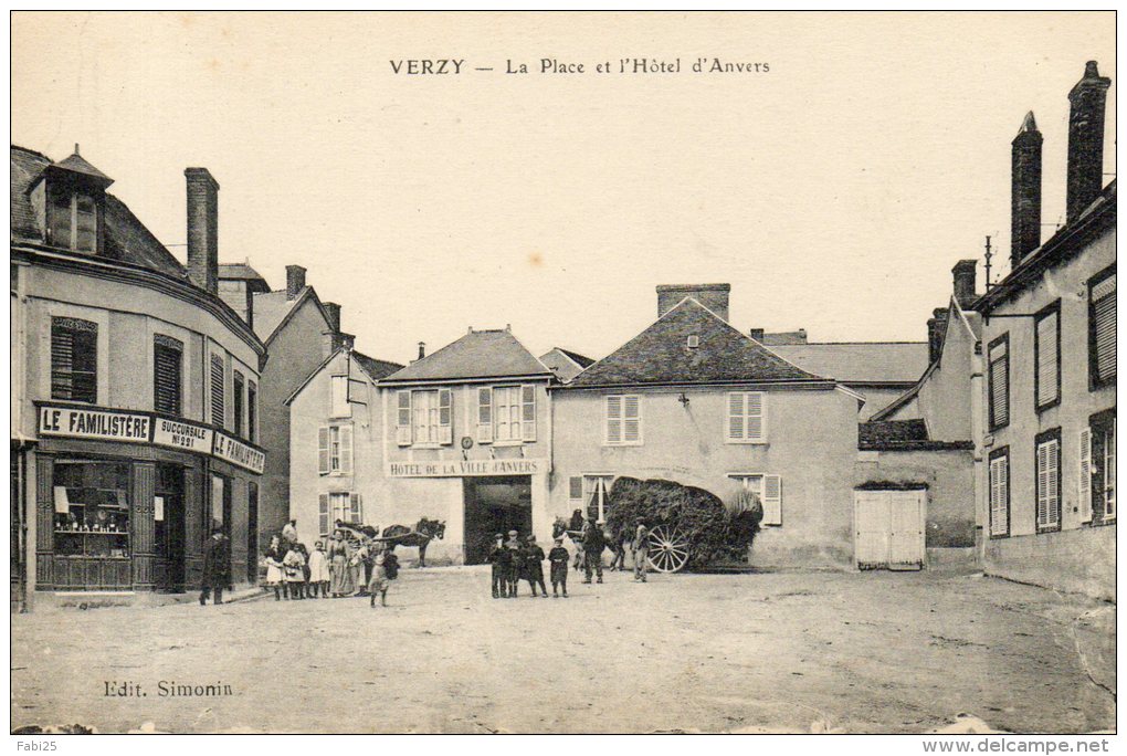 VERZY  La Place Et L'hôtel D'anvers - Verzy