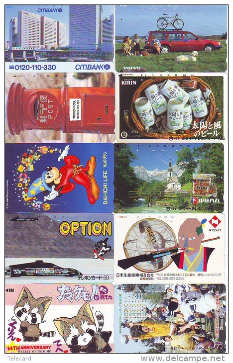 100 TELECARTES Japon (Lot Z-837) 100 Japan Phonecards * TK * Nombreux Thèmes - Colecciones