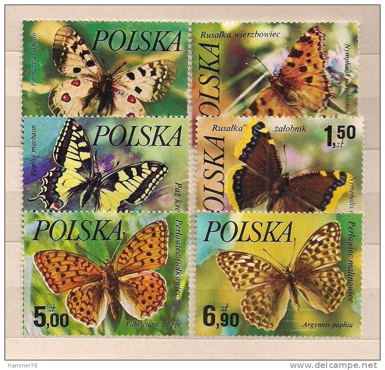 POLAND 1977 BUTTERFLIES Set MNH - Neufs