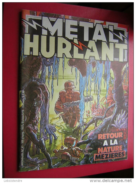 REVUE BD  MENSUEL N° 41 METAL HURLANT   1979  RETOUR A LA NATURE MEZIERES - Métal Hurlant