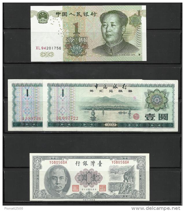 CHINE . LOT DE QUATRE BILLETS  . - China