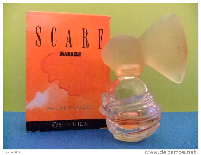 MINIATURE  EAU DE TOILETTE  - SCARF - MARBERT - ITALIA -- 0.17 Fl Oz  4 Ml  -  ECHANTILLON DE COLLECTION - Miniatures Womens' Fragrances (in Box)