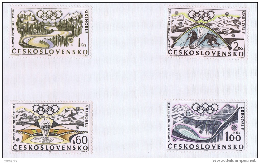 1968  Jeux Olympiques De Grenoble * - Unused Stamps