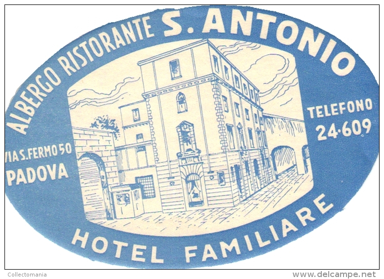 10  Hotel Labels - Espana Spain Spanje Espagne - Granada Guadalajara Sevilla Murcia Padova San Sebastian Tenerife - - Hotel Labels