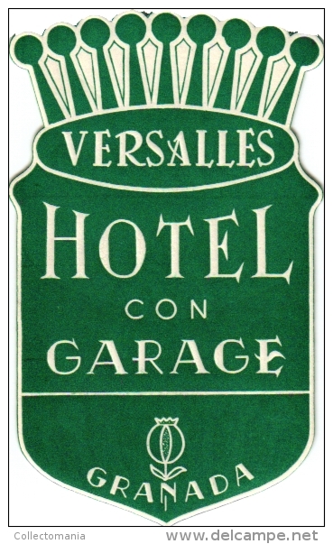 10  Hotel Labels - Espana Spain Spanje Espagne Puerto De La Cruz Granada Padova Madrid - Valencia - Zaragoza - Tarragona - Adesivi Di Alberghi