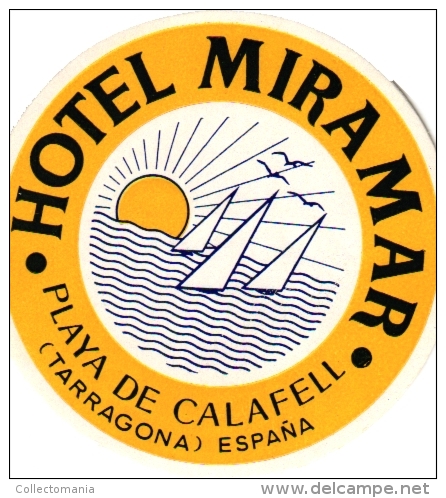 10  Hotel labels - Espana Spain Spanje Espagne Puerto de la Cruz Granada Padova Madrid - Valencia - Zaragoza - Tarragona