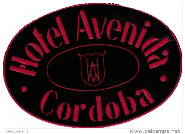 11  Hotel labels Espana Spain Spanje Espagne   FLOrido - Estartit  Torremolinos San Sebastian Cordoba Varna Montserrat