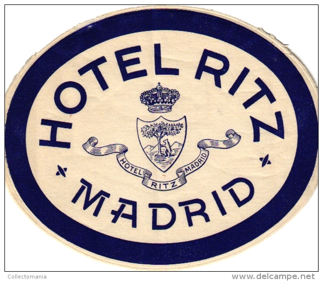 10  Hotel Labels SPAIN Espagne Espania Gran Canaria - Las Vegas Tenerife - Bajamar - Metropol - Santa Cruz - - Hotel Labels