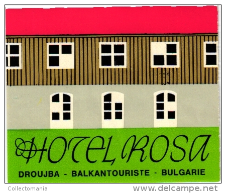 10  Hotel Labels - Etiketten    BULGARIE - Bulgarian Air Transport Etiquettes De Bagage - Lugage Labels Kofferetiketten - Hotel Labels